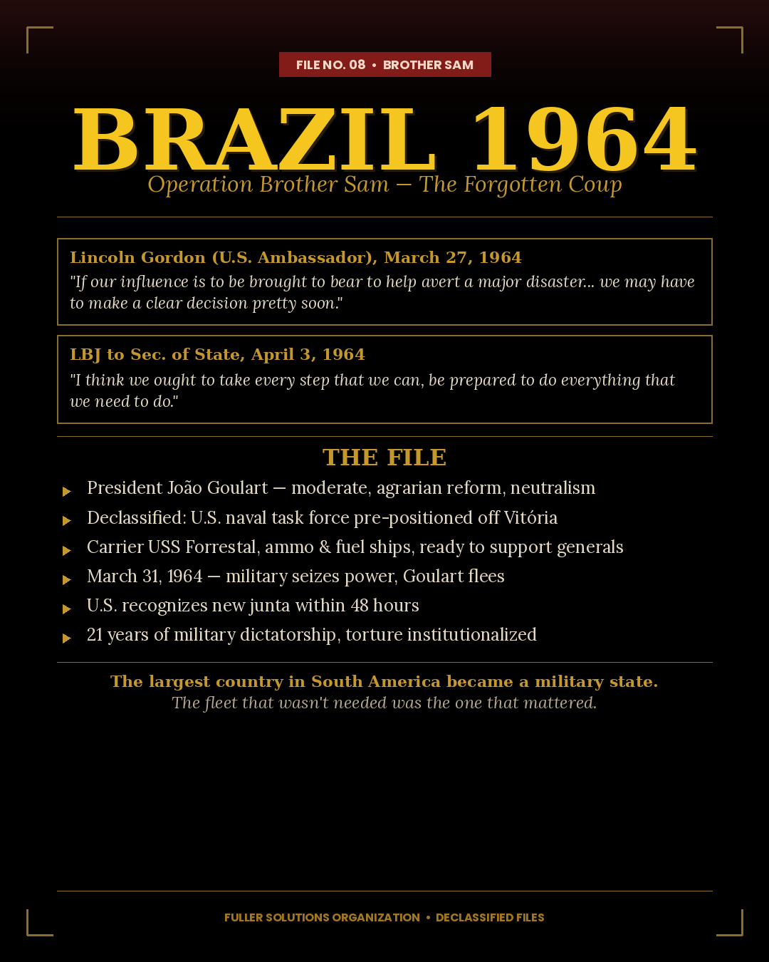 Brazil 1964 — Brother Sam