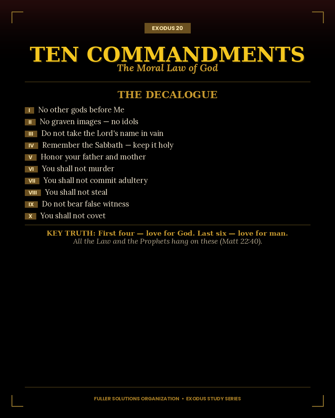Ten Commandments
