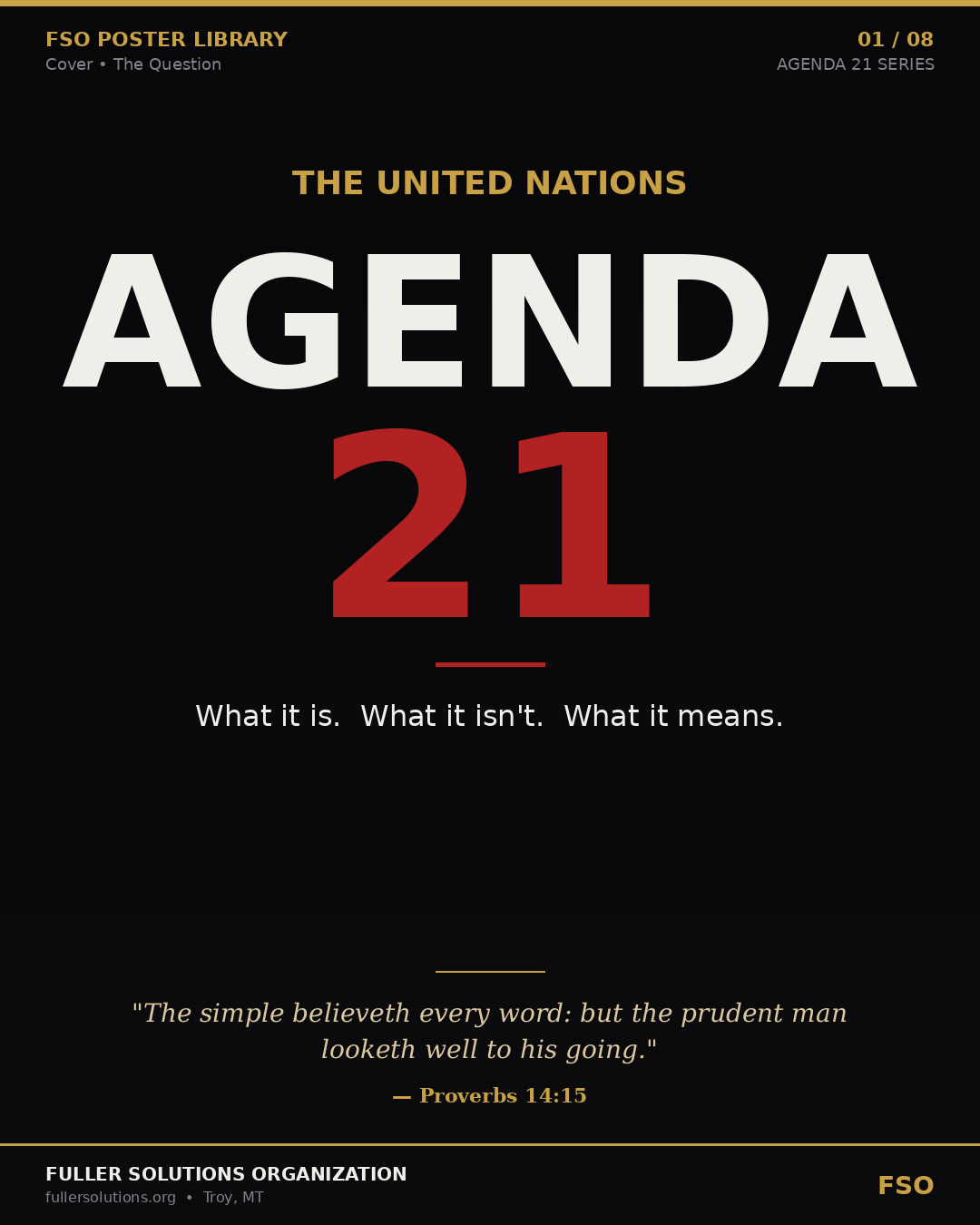 Agenda 21 — The Question
