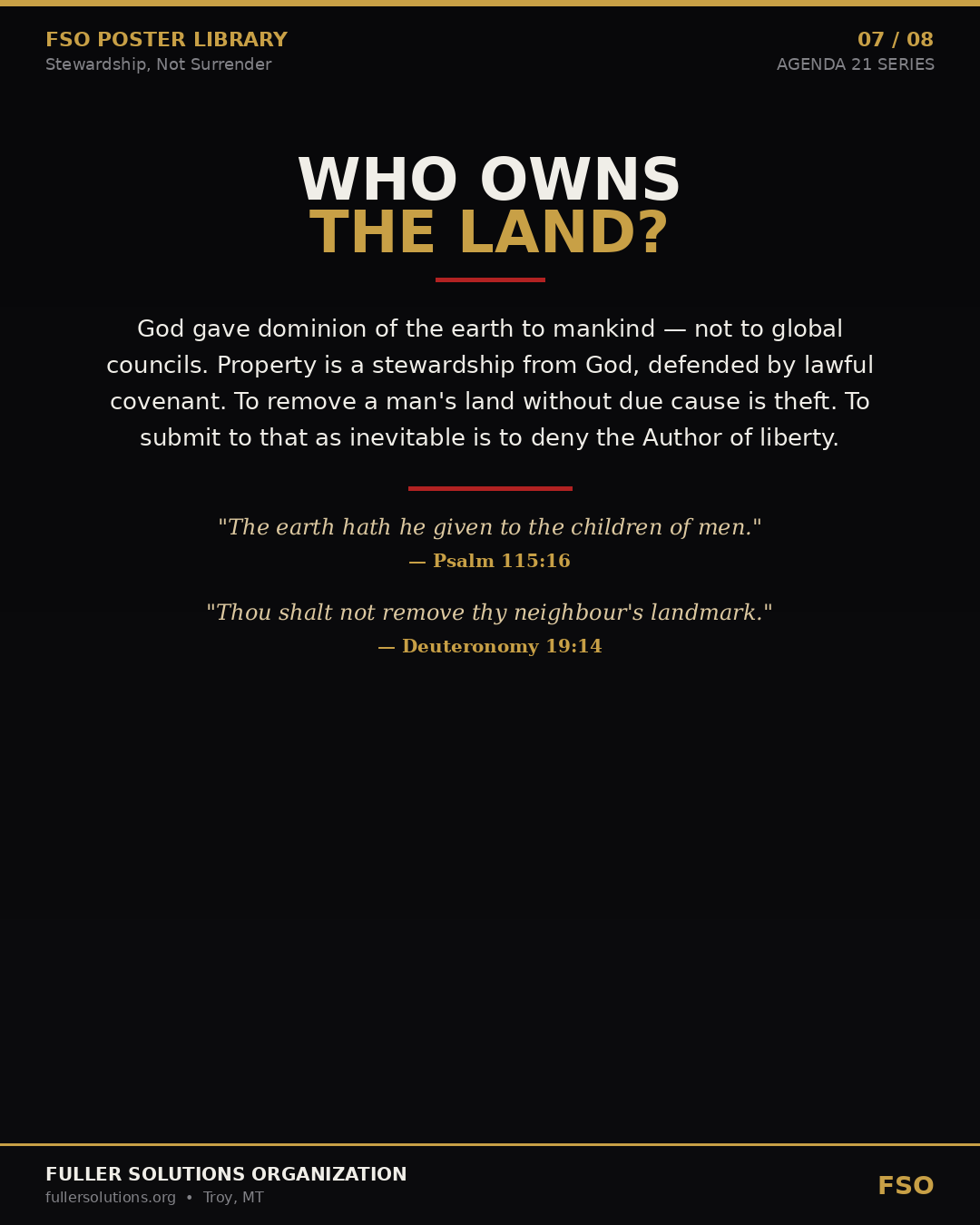 Who Owns the Land