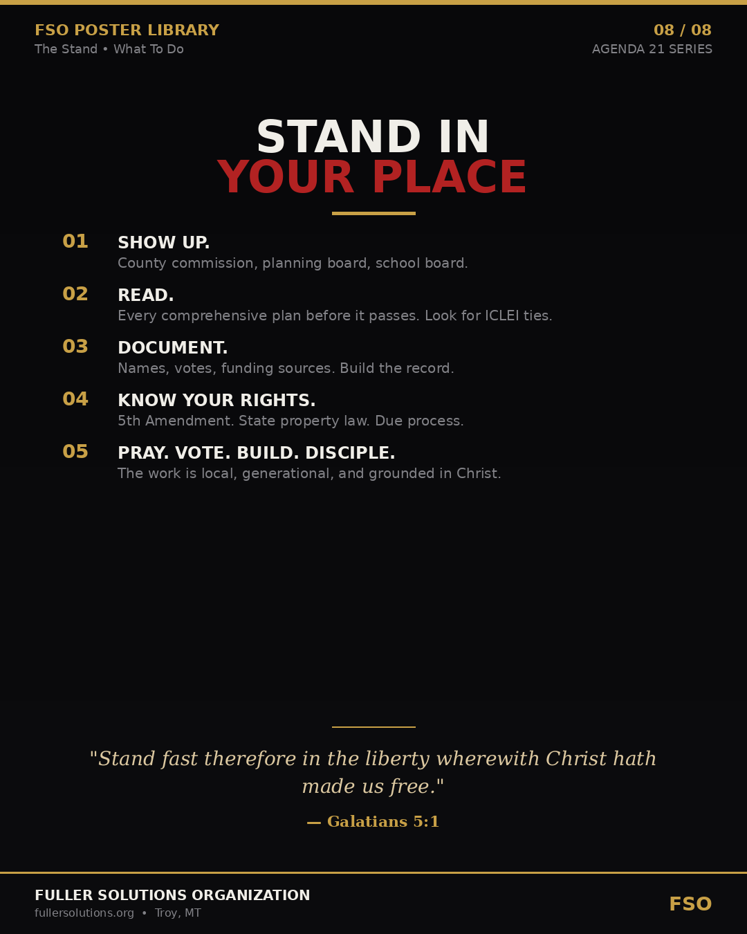 Stand In Your Place