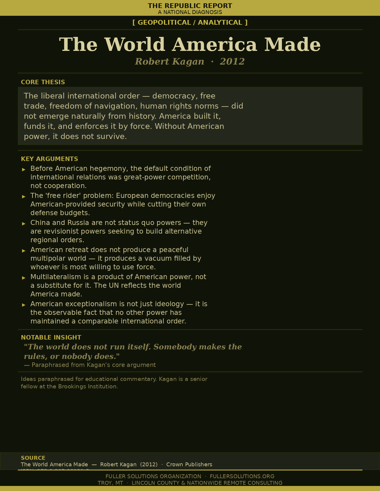 The World America Made